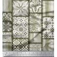 thumbnail image 1 of Soimoi Cotton Poplin Fabric Paisley,Mandala & Quatrefoil Patchwork Printed Craft Fabric by the Yard 42 Inch Wide, 1 of 1
