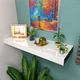 thumbnail image 4 of Repisa Flotante Elegante Gruesa Alto Brillo 80x27x6cm Grande Color Blanco, 4 of 4