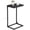 Ebonized Oak Finish and Black, variant on VASAGLE C-Shaped End Table, Set of 2, Side Table for Sofa, Couch Table with Metal Frame, Small TV Tray Table for Living Room, Bedroom, Rustic Brown and Black