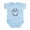 Sky Blue, variant on CafePress - Bike Smile Body Suit - Baby Light Bodysuit, Size Newborn - 24 Months
