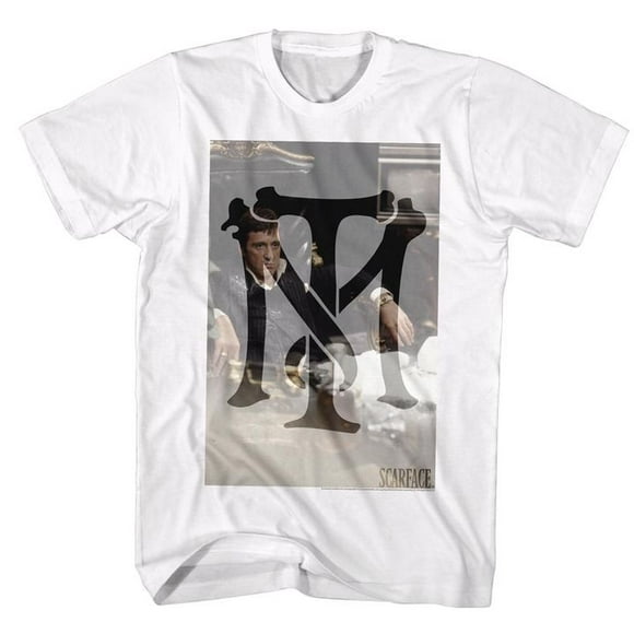 Scarface Tonymontana T-Shirt Blanc Adulte 6TG