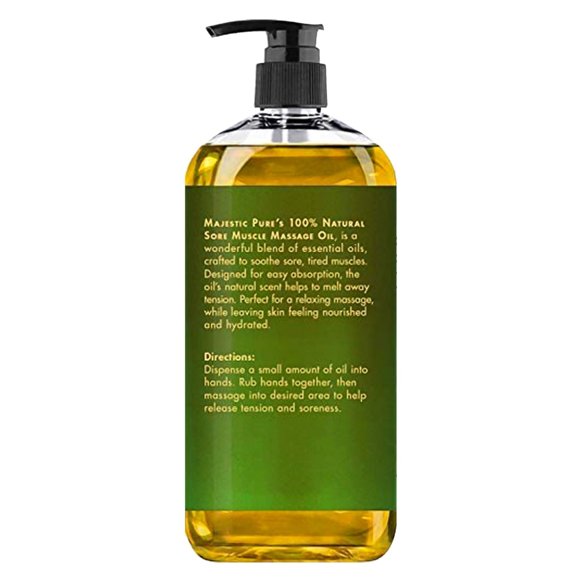 Majestic Pure Arnica Sore Muscle Massage Oil for Body Best