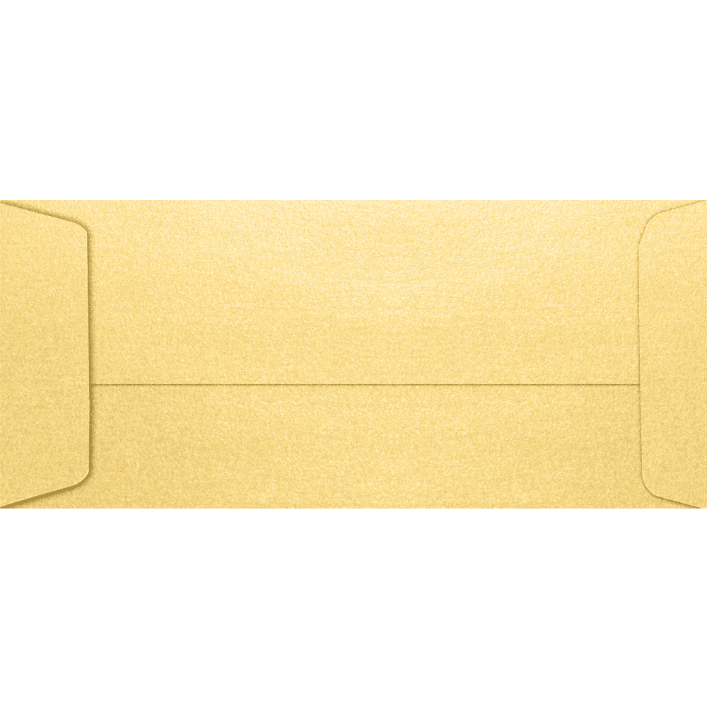 LUXPaper #10 Open End Envelopes w/Peel & Press, 4 1/8 x 9 1/2, Gold Metallic, 250/Pack