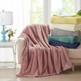 thumbnail image 5 of Avery Pure Antimicrobial Teal Solid Polyester Throw, 50" x 60", 5 of 5