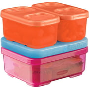 Rubbermaid LunchBlox Kid's Tall Lunch Box Kit, Pink/Orange