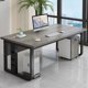 thumbnail image 2 of Computer Single Person Office Desks Simplicity Modern President Office Desks Combination Bureau Meuble Working Equipment QF50OD My Lux Decor Round, 2 of 28