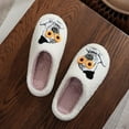 thumbnail image 5 of CHICVOMEY Funny Halloween Slippers for Women Men Fuzzy Memory Foam Cute Slippers Fluffy Warm Comfort Indoor&Outdoor House Couple Slippers, 5 of 5