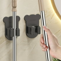 Wzzjkit Mop & Broom Holder Wall Mount - Wall Hanging Garden Tool & Utility Closet Organizer, Mop & Broom Hook, Broom Hanger Wall Mount, Mop Broom Organizer, Wall Mounted Broom Rack Mop Storage