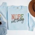 thumbnail image 2 of Nope Not Today Comfort Colors Shirt – Funny Embroidered Graphic Tee – Vintage Casual Washed T-Shirt, 2 of 5