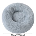 thumbnail image 2 of Cama redonda y cálida de 70 cm para gatos y perros, cómoda y acogedora para el invierno, 2 of 5