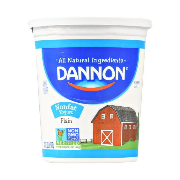 Dannon Plain All Natural Nonfat Yogurt, 32 oz