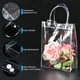 thumbnail image 3 of Bolsas de Regalo Transparentes de PVC 9x6.7x2.8" Reutilizables Mini Bolsa de Regalo Tote con Asas, Paquete de 50, 3 of 7