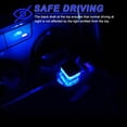 thumbnail image 4 of Set of 4 car USB LED ambient lights, plug-and-play USB car decorative light kit, portable mini night light, car interior accessories, suitable for most car models.,Blue, 4 of 6