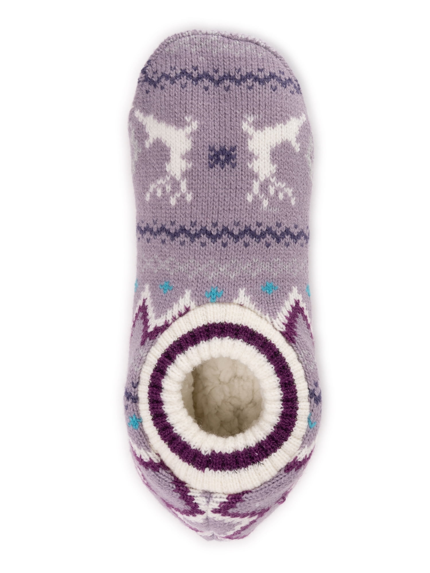 Muk Luks Women's Sweater Low-Cut Slipper Sock Gift Set