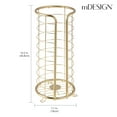 thumbnail image 3 of mDesign Metal Toilet Paper Holder Stand, Freestanding 3 Roll Reserve, Soft Brass, 3 of 8
