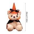 thumbnail image 3 of Halloween Teddy Bear with Witch Hat, Whimsical Soft Cotton Filling Plush Bear Toy for Halloween Decorations and Gifts, 3 of 6