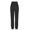 thumbnail image 6 of CFLVAEK Women's Yoga Pants Casual High Waisted Cinch Bottom Leggings Solid Color Running Workout Pant Comfy Home Trousers Black XXL, 6 of 9