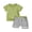 Green, variant on Musuos Toddler Boys Shorts Set, 6M 12M 18M 24M 3Y Short Sleeve Crew Neck T-shirt with Striped Shorts Summer Outfit for Infant