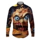 thumbnail image 4 of Camisas de manga larga con estampado 3D de pizza para hombre, camisas de hip-hop de calle de primavera y otoño, blusas góticas casuales de moda para hombre Y2k, 4 of 4