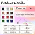 YIGZYCN Multipurpose Soft Brass Wire 12 Gauge Assorted Color for