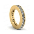 thumbnail image 2 of Natural 2.50Ct Round Cut Diamond Classic Channel Set Women's Anniversary Wedding Eternity Band Ring Solid 10k Yellow Gold G-H I1, 2 of 3