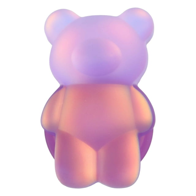 SpinPop Frosted Iridescent Purple Bear Phone Grip – Stylish & Secure Phone Accessory