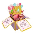 thumbnail image 6 of Rechale Shiny Happy Birthday Pop Up Card for Daughter Niece Son, Sweet Gift for Girl Boy, Awesome Birthday 3D Greeting Card for Him Her (10th-21st), 6 of 8