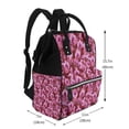 thumbnail image 2 of Yiaed Orchids Flowers Print Multi-Function Travel Backpack Nappy Bags, Nursing Bag, Fashion Mummy, Roomy Waterproof for Baby Care, Stylish and Durable, 2 of 5