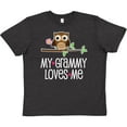 thumbnail image 3 of Inktastic My Grammy Loves Me Owl Youth T-Shirt, 3 of 5