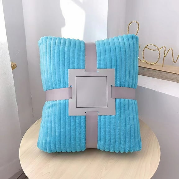Flannel Blanket, Super Soft and Warm Fleece Throw for Bed, Couch, Sofa, Camping, Machine Washable, Lightweight and Durable
