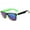 Green, variant on Retro Sunglasses - Two-tone Black Orange Frame / Smoke Lens
