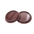 thumbnail image 3 of 4" Brown Round Plastic Louver Soffit Air Vent, 3 of 4