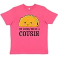 thumbnail image 3 of Inktastic Im going to be a Cousin with Taco Illustration Youth T-Shirt, 3 of 5