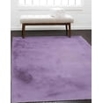 thumbnail image 4 of Maven Faux Rabbit Lavender 5 ft. x 7 ft. Area Rug, 4 of 6