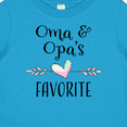 thumbnail image 4 of Inktastic Oma and Opa's Favorite- Heart Grandchild Boys or Girls Baby T-Shirt, 4 of 5