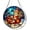 Orange Cat 3, variant on Christmas Stained Glass Window Hanging, Snowman Suncatcher with Snowflakes and Santa Hat, Christmas Wall Art Decor Festival Gift for Women, Mom (6.3IN)