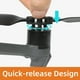 thumbnail image 5 of Tholdsy Niños Quick Release Plastic Hélices Accesorios Aviones Suministros Reemplazo de piezas Ligero 1 par Type3 NO3, 5 of 6