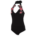thumbnail image 4 of Mameluco Negro Del Leotardo De s Mujeres Jumpsuit Del SG Macarena Choker Body, 4 of 8