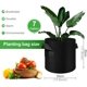 thumbnail image 2 of Paquete de 5 bolsas de cultivo, macetas de tela no tejida resistentes con asas, para verduras, flores, plantas y frutas, color negro, 2 of 4