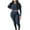 DT-Black, variant on Women's Plus Size Long Sleeve Tracksuit - Solid Color, Slim , Spring & Casual Street Wear,Black