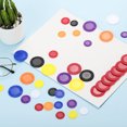 thumbnail image 4 of Uxcell 64 Pack Plastic Poker Chips, 1.5 Inch Mini Bingo Chips Learning Counters Counting Counters Disks Markers Opaque Game Tokens for Game Play Math Counting, White, Pattern, 4 of 7