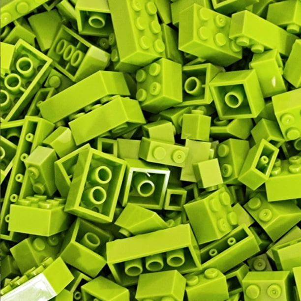 Lote de bloques de construcción de 120/240 Uds., paquete de ladrillos clásicos de ciudad clasificados por bloques de colores, placa de juguete creativo Compatible con,fruit green