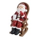 thumbnail image 4 of Estatua de Papá Noel en forma de mecedora con taza de café iluminada, figura de resina, escultura coleccionable de oficina para patio, fiesta al aire, 4 of 9