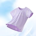 thumbnail image 6 of WAYUTE Shirts for Boys Performance Athletic Crewneck Shirts Lightweight Mesh Tees Wicking Training for Kids Sports Summer Casual, 6 of 7