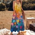 thumbnail image 2 of Vibe Blooming Tulips Fine Art Sleeveless Dress Summer Dress Woman 2025, 2 of 7