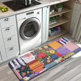 thumbnail image 3 of Pioneer Flower Floral Print Pattern Kitchen Rug Mat,Kitchen Runner Rugs Non Skid Washable,Decorative Kitchen Floor Mats for Kitchen,Sink,Laundry,17"x47.2", 3 of 7