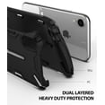 thumbnail image 4 of Ringke Dual-X Case Compatible with iPhone XR, Double Layer Heavy Duty Defense Armor Cover - SF Black, 4 of 7