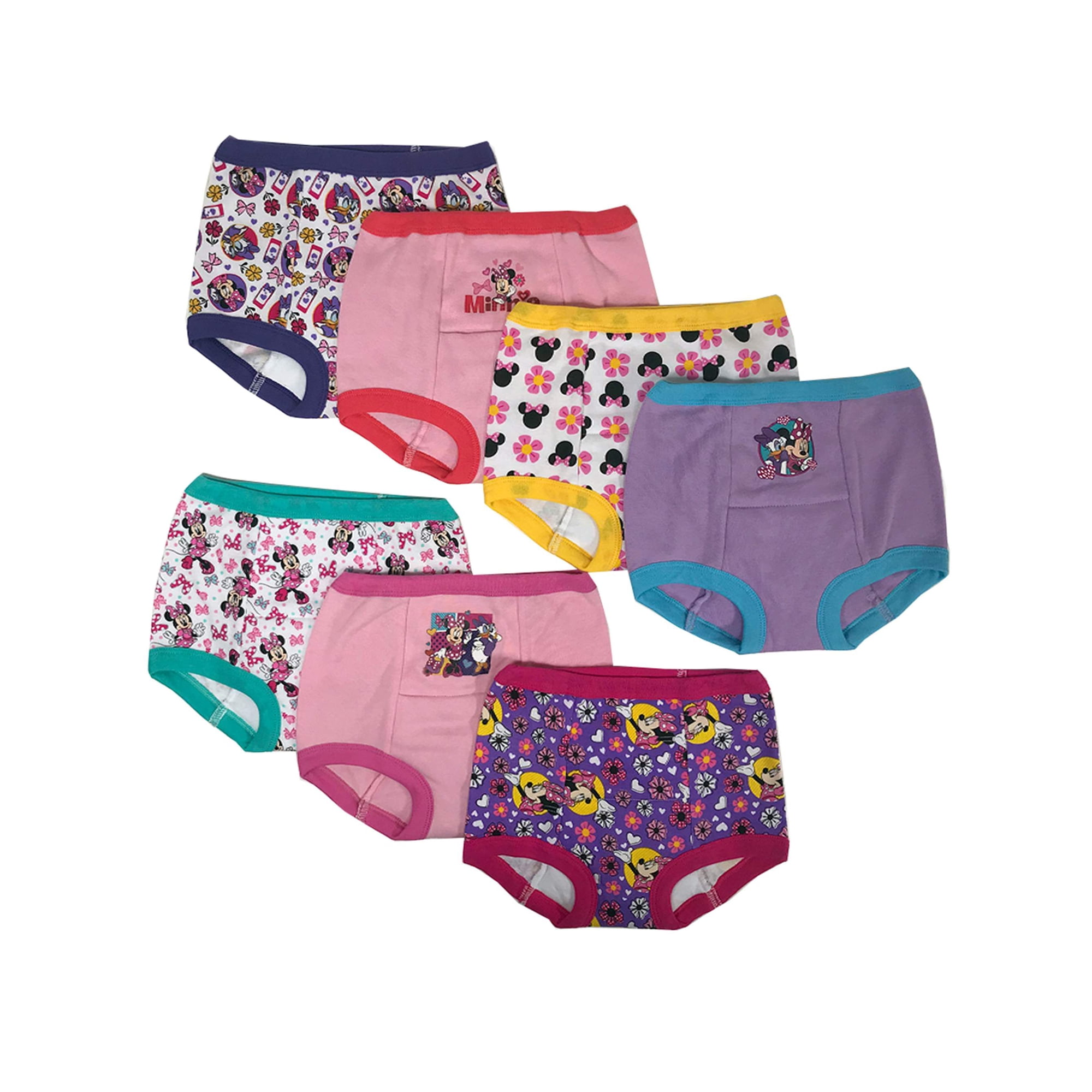 Minnie Mouse Toddler Girl Training Underwear, 7-Pack, Sizes 18M-4T