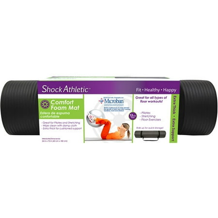 Venture 12mm Comfort Foam Exercise Mat, Grey