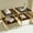 Gray&Brown&Golden, variant on Set of 2 Rectangle Glass End Table, 2-Tier Center Table with Glass Top, Side Table with Metal Shelf, Modern Table for Living Room ,Transparent&White